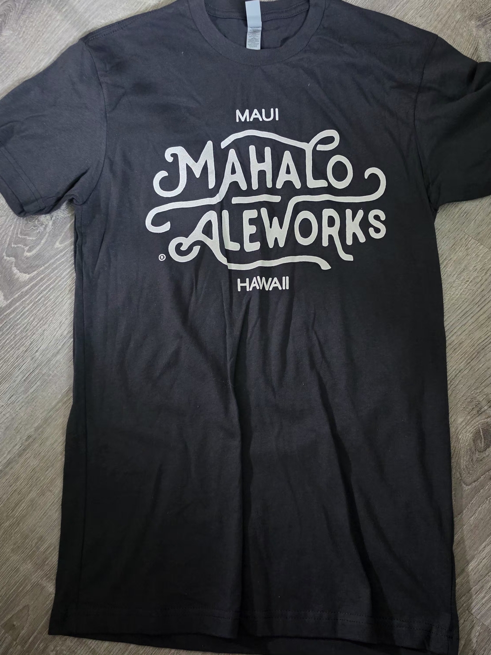 Next Level Apparel Black Mahalo Aleworks Maui Hawaii Short Sleeve Tee